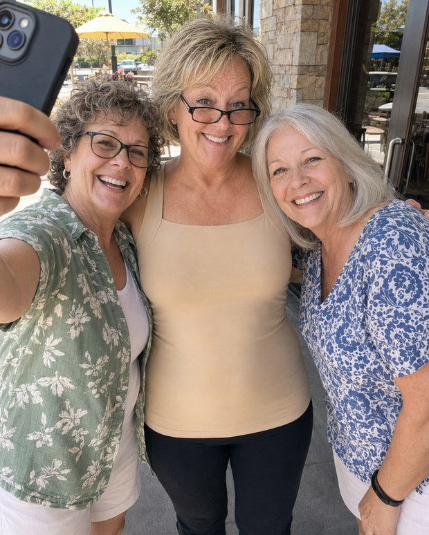 Susan and her girl friends at lunch